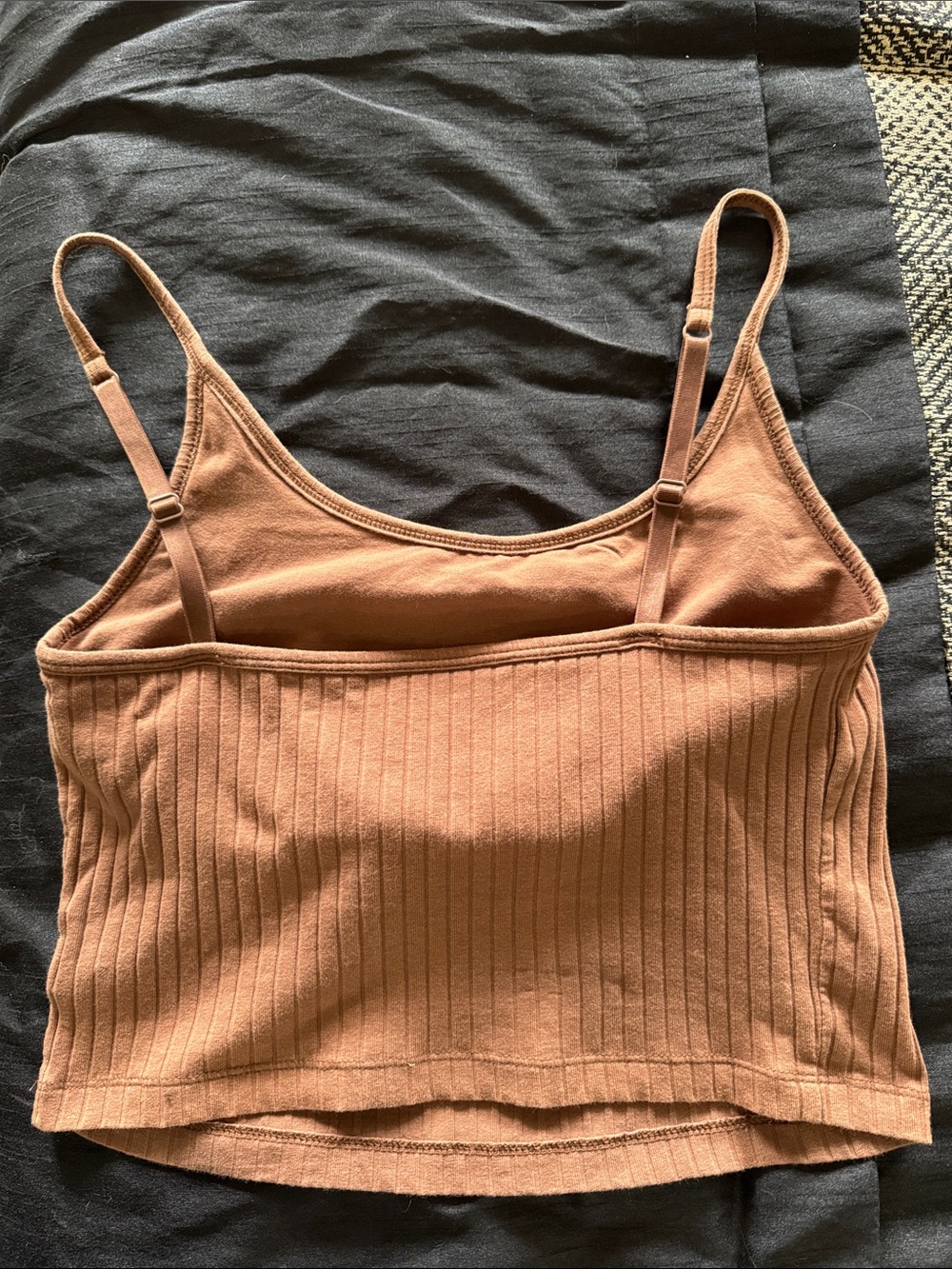 Old Navy Brown Ribbed Tank Top - Picture 3 of 5